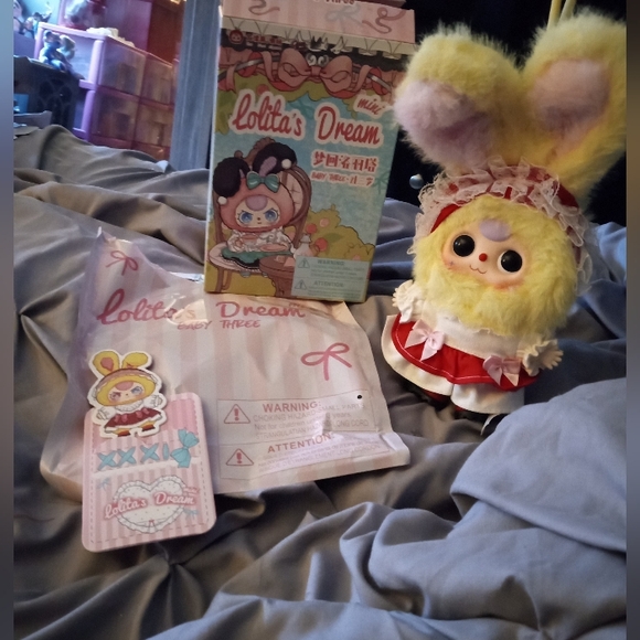 LOLITA'S DREAM BABY 3 BUNNY YELLOW RED DRESS / RED SHOES OFFERS WELCOME - Picture 2 of 6